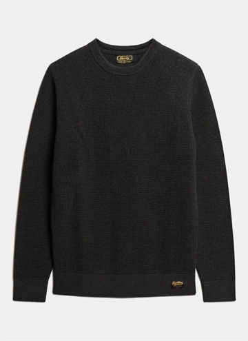 Superdry Texturerad Crew Jumper Stickad